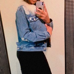 Guess Fur Jean Jacket